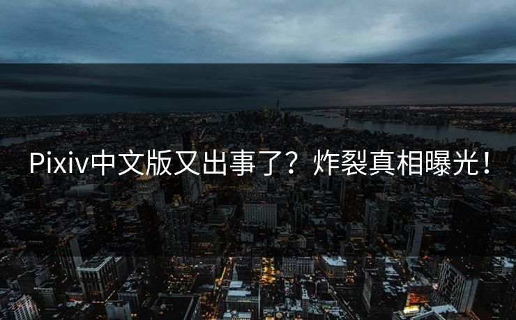 Pixiv中文版又出事了？炸裂真相曝光！
