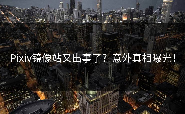 Pixiv镜像站又出事了？意外真相曝光！