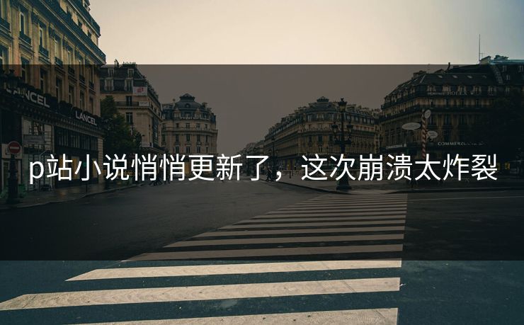 p站小说悄悄更新了，这次崩溃太炸裂
