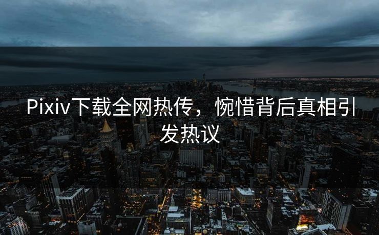 Pixiv下载全网热传，惋惜背后真相引发热议