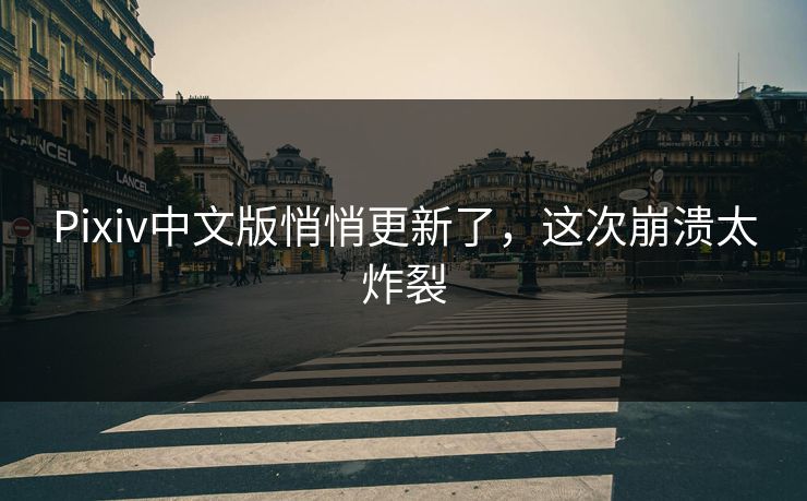 Pixiv中文版悄悄更新了，这次崩溃太炸裂