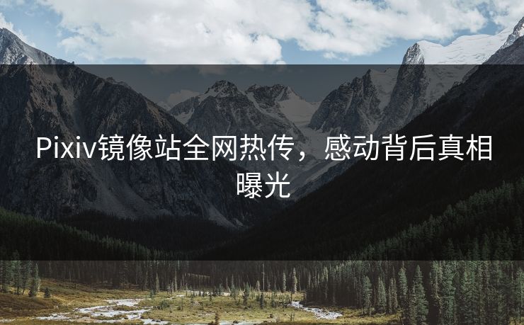 Pixiv镜像站全网热传，感动背后真相曝光