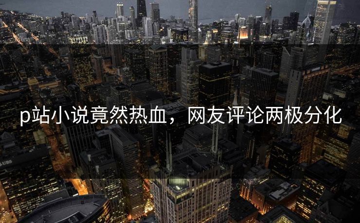 p站小说竟然热血，网友评论两极分化